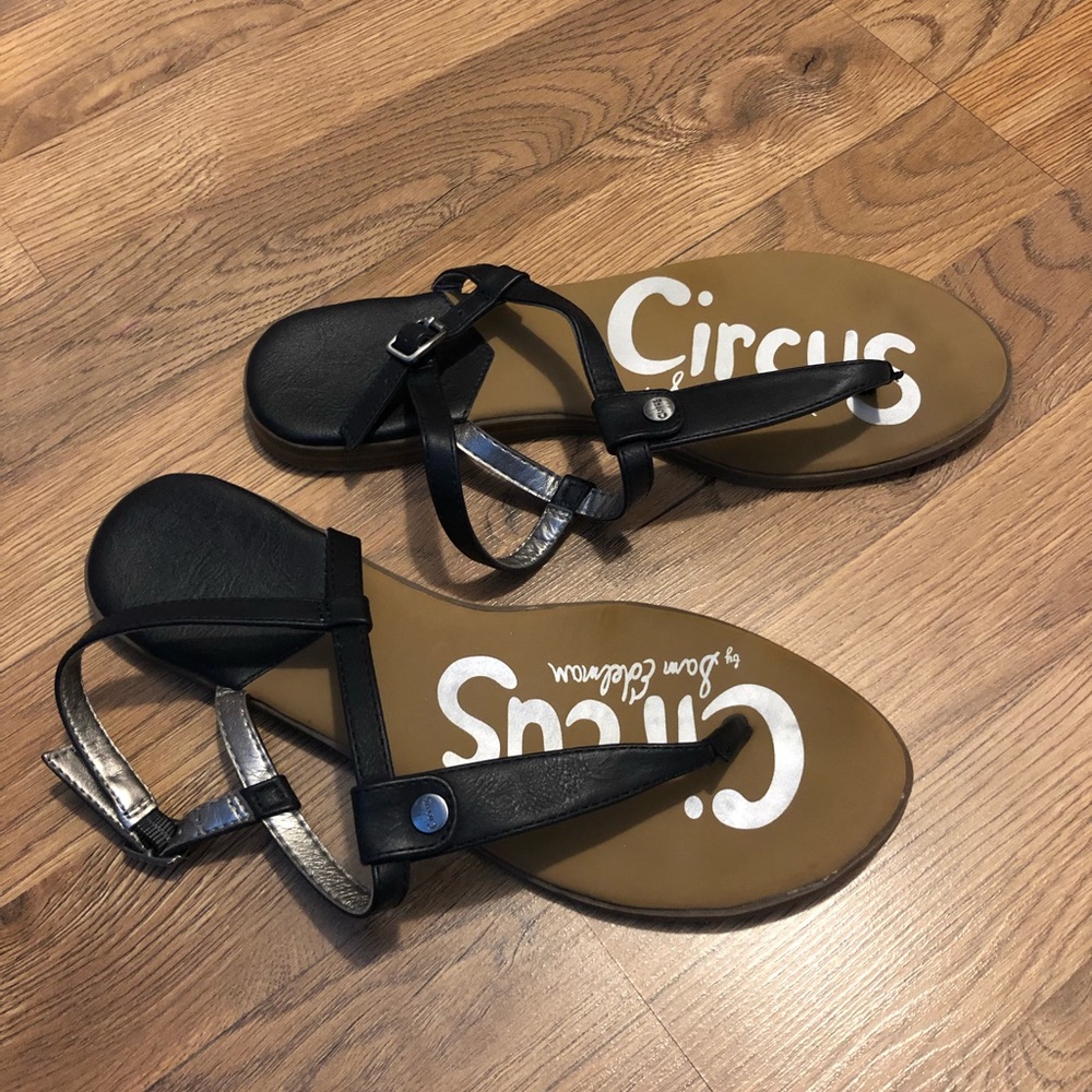 Sam Edelman Circus Black Strappy Sandals